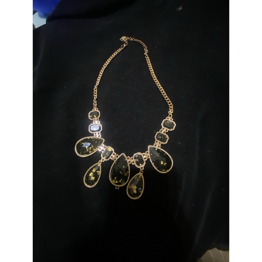 VTG Aldo Gold Flake Statement Necklace